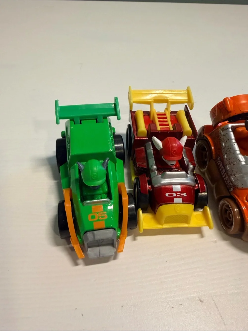 Paw Patrol Diecast Vehicles And Cars Lot Of 8 Zuma Rocky Chase Marshall